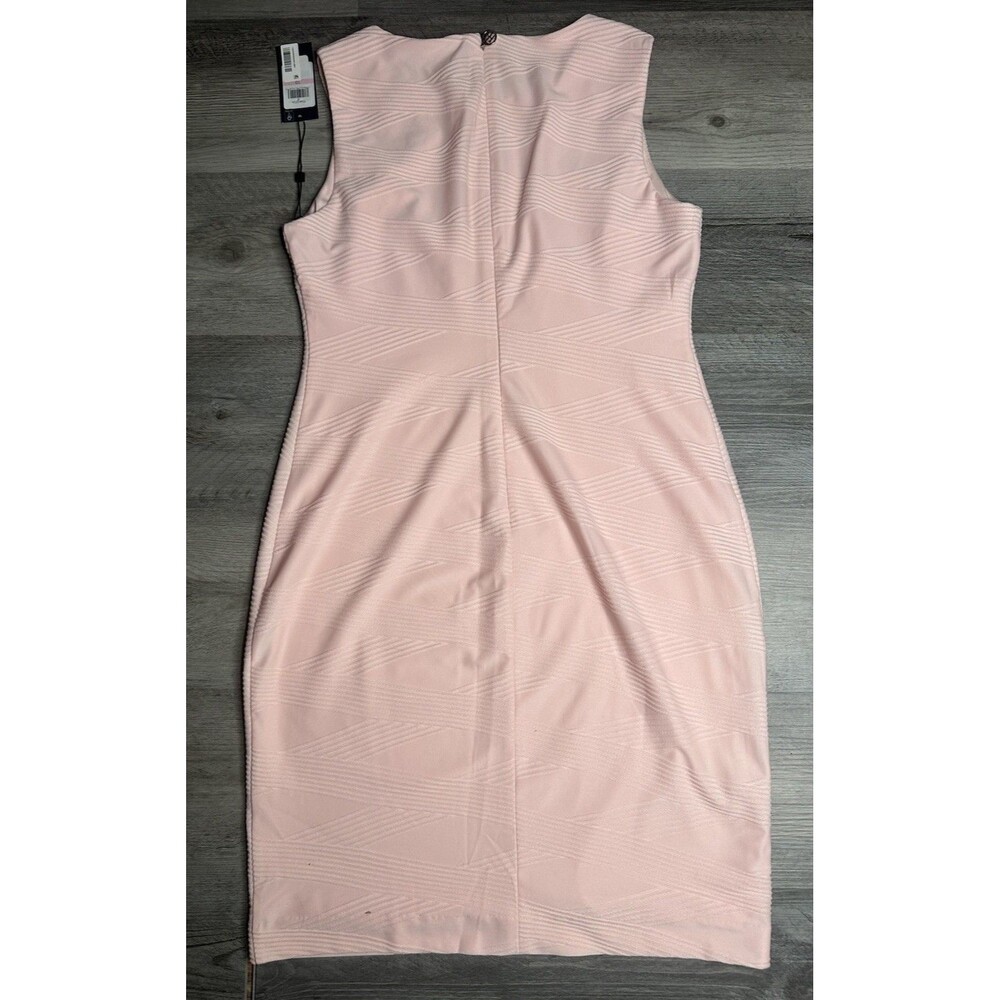 Tommy Hilfiger Dress Women Blush Pink Sleeveless Textured Sheath Bodycon NWT 10 - Picture 2 of 8